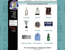 Tablet Screenshot of abileneawards.com